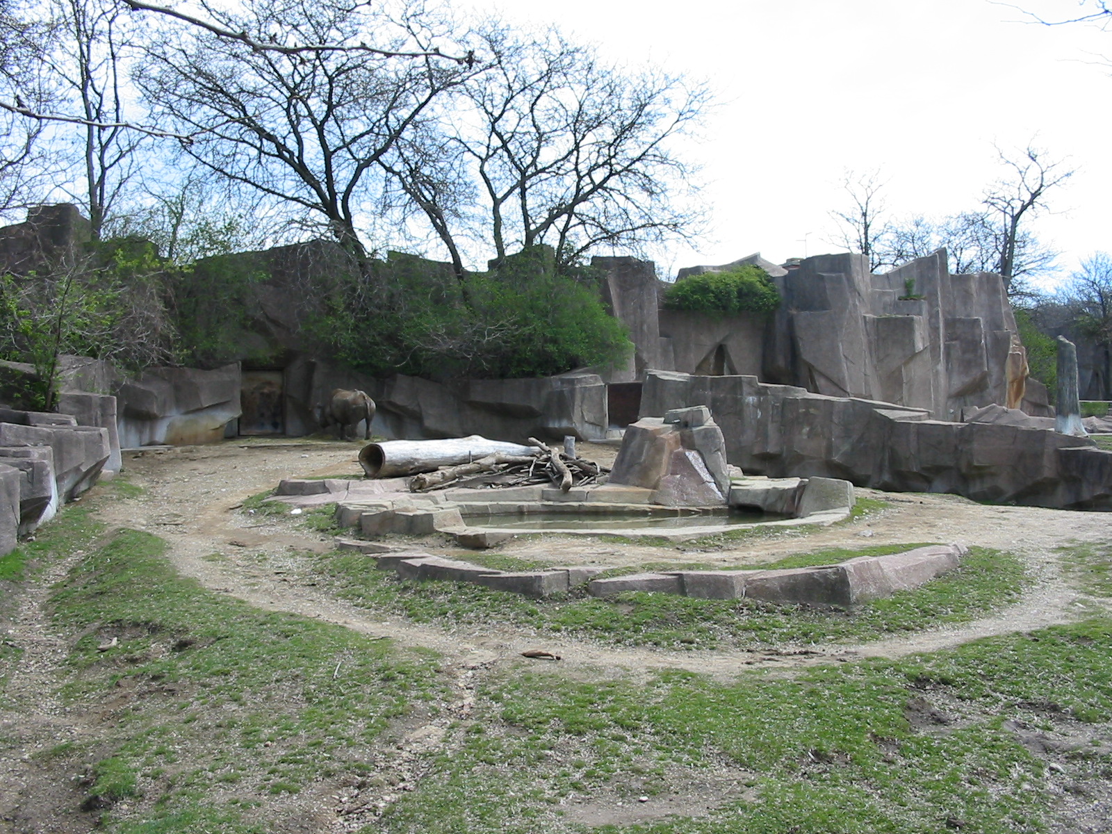 Milwaukee County Zoo 2003 - Black Rhinoceros exhibit