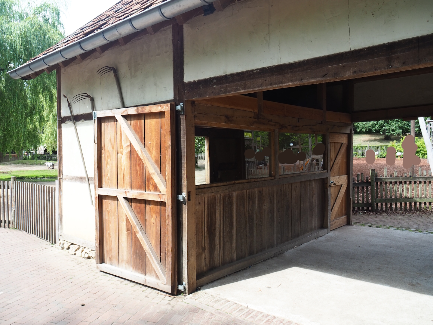 Miniature donkey barn, 2023-07-18
