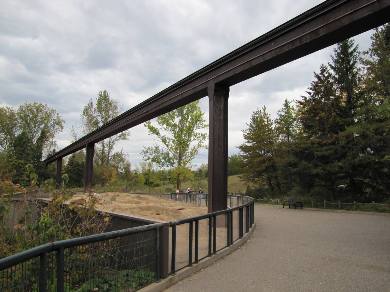 Minnesota Zoo 2010 - Monorail track and Prairie Dog exhibit
