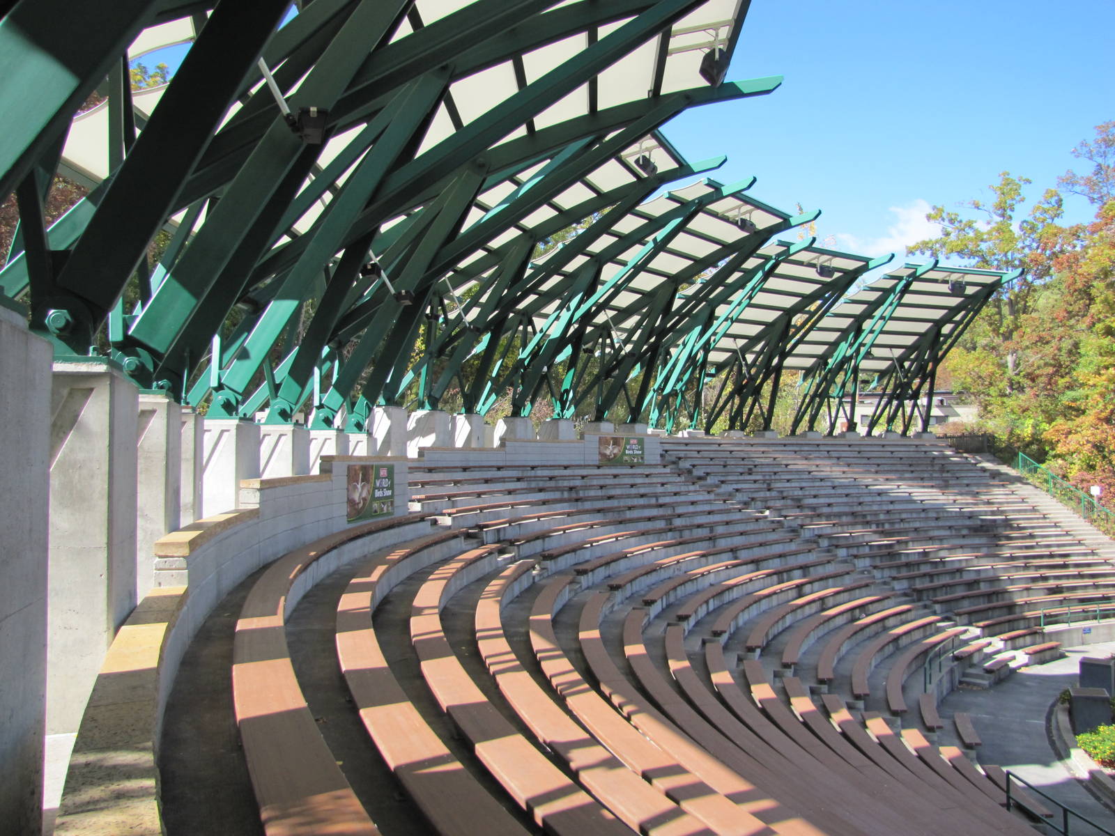 Minnesota Zoo 2010 - Seating in Bird of Prey amphitheatre