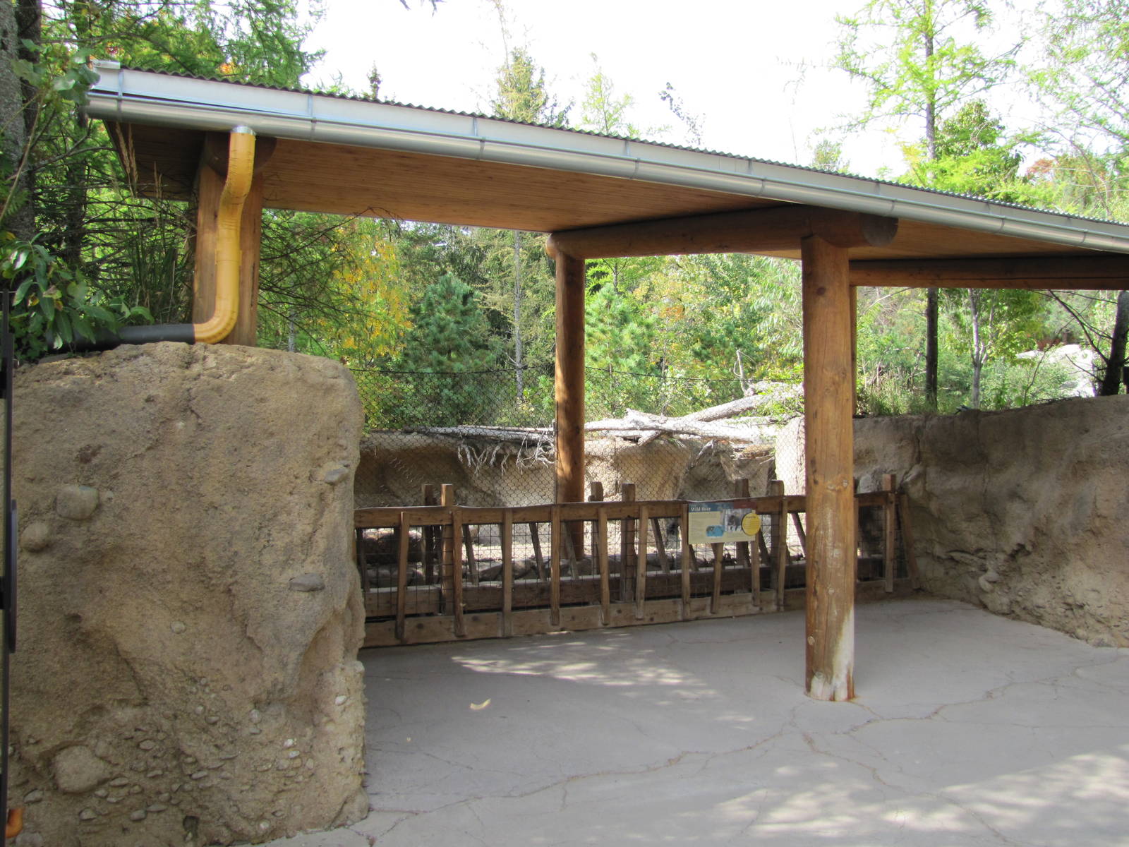 Minnesota Zoo 2010 - Visitor area in front of European Wild Boar exhibit in