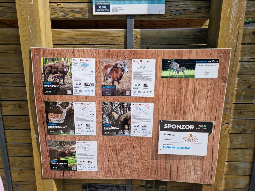 Mixed Hoofstock exhibit sign