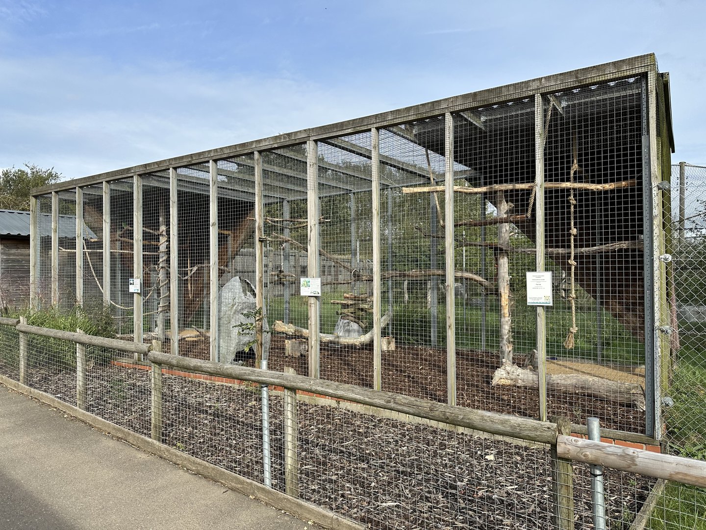 Mixed Parrot Aviary at Hamerton Zoo Park (October 2023)