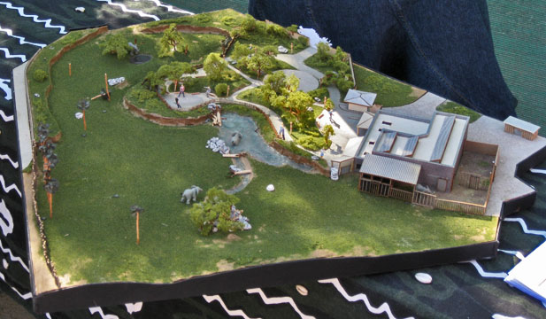 model of new elephant exhibit