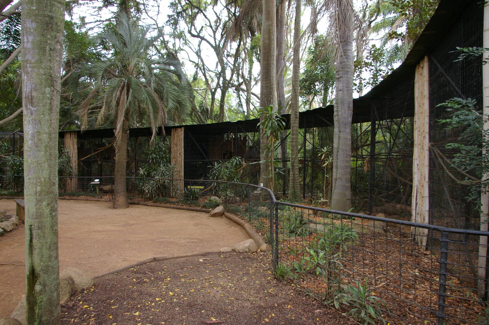 monkey cages, Alma Park Zoo