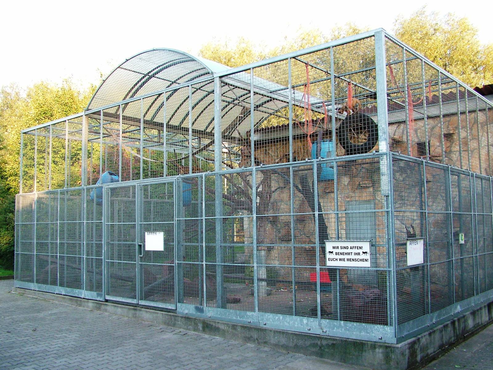 Monkey Enclosure at Vogelpark Biebesheim, 05/09/2010