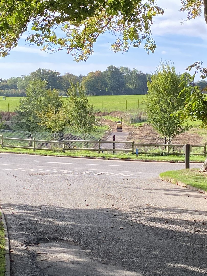 Monkey forest access path, Whipsnade, UK