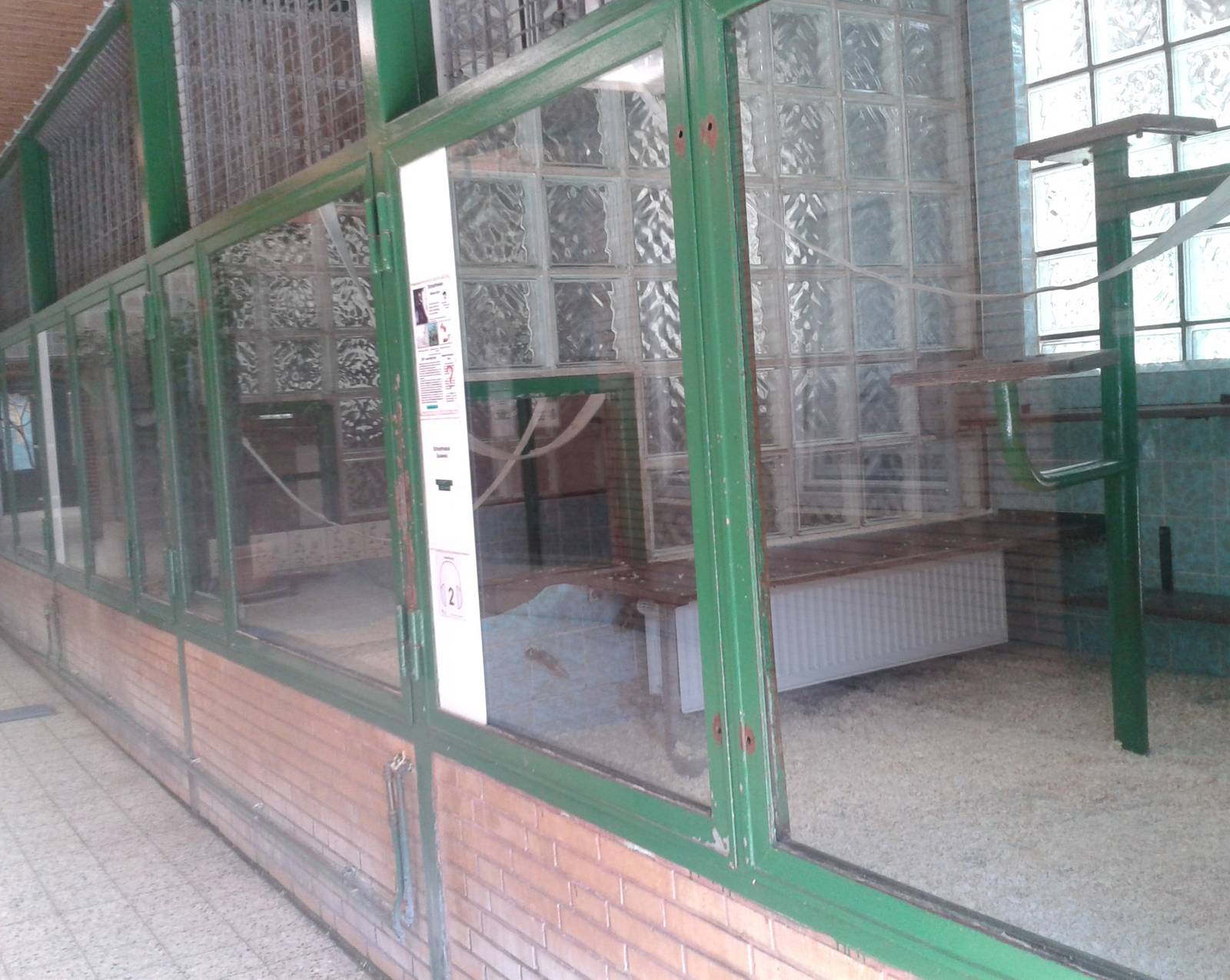 Monkey house indoor enclosures