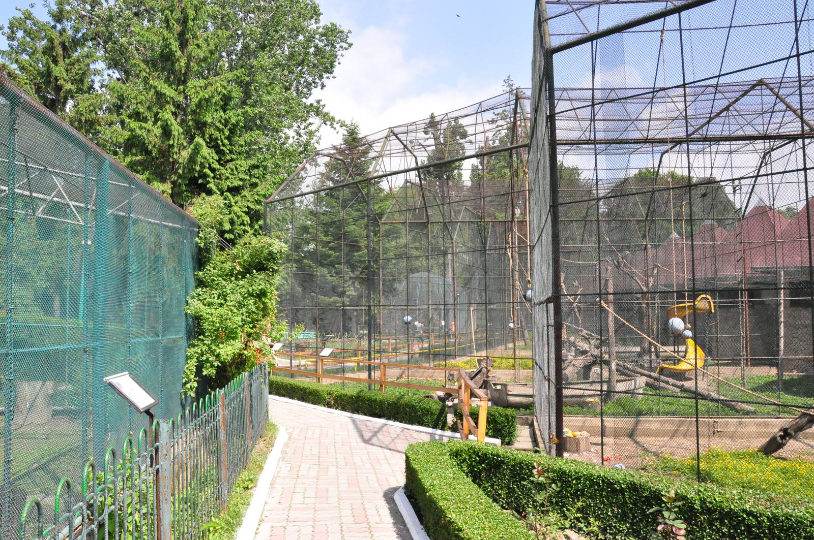 Monkeys enclosures