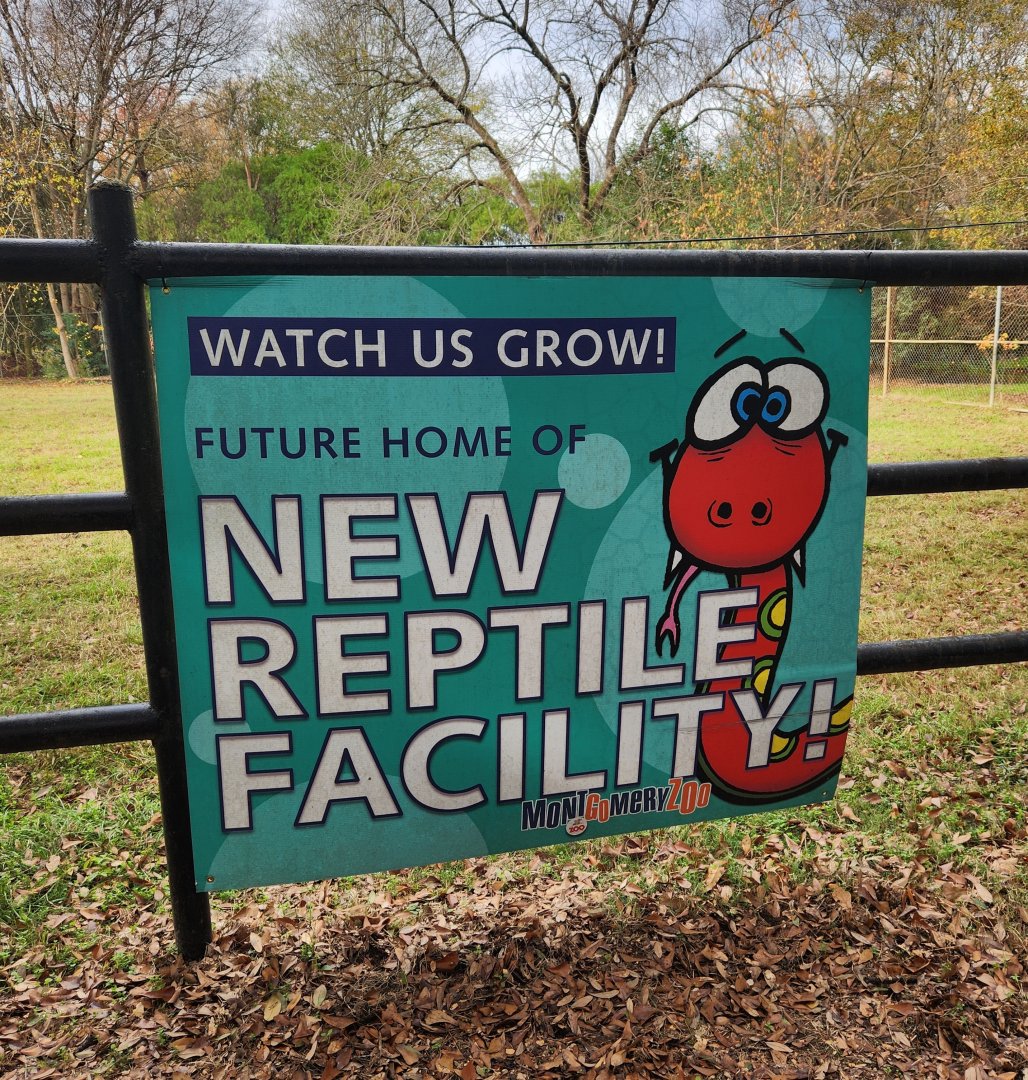 Montgomery Zoo - New reptile house coming soon