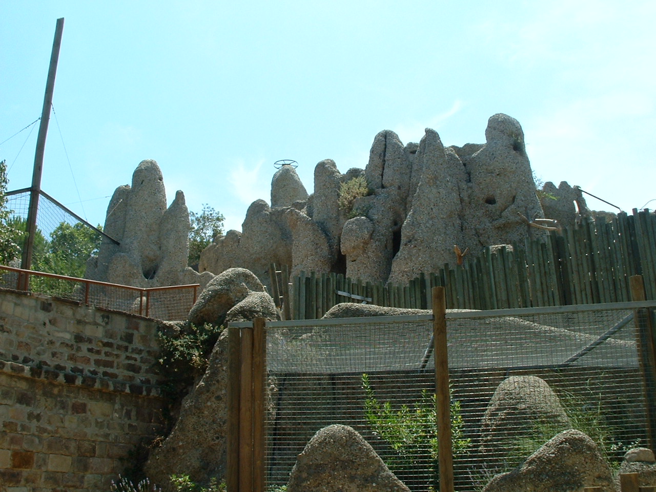 Montserrat Mountain Birds of Prey Aviary foregroun d Barcelona Zoo - June 2