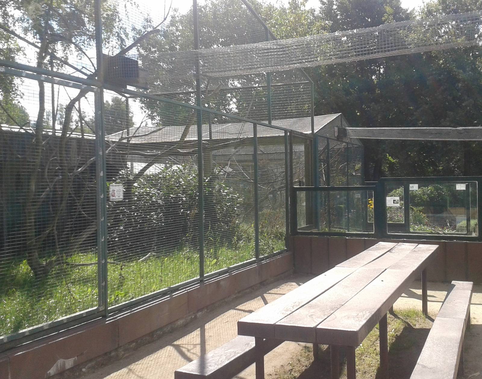 More outdoor monkey-enclosures