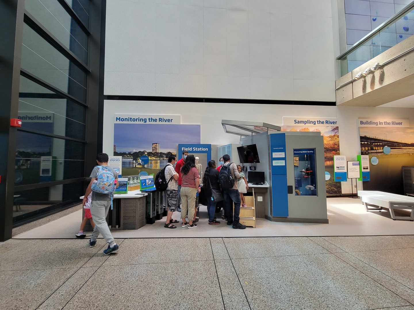MOS Boston - Yawkey Gallery, monitoring and sampling the river