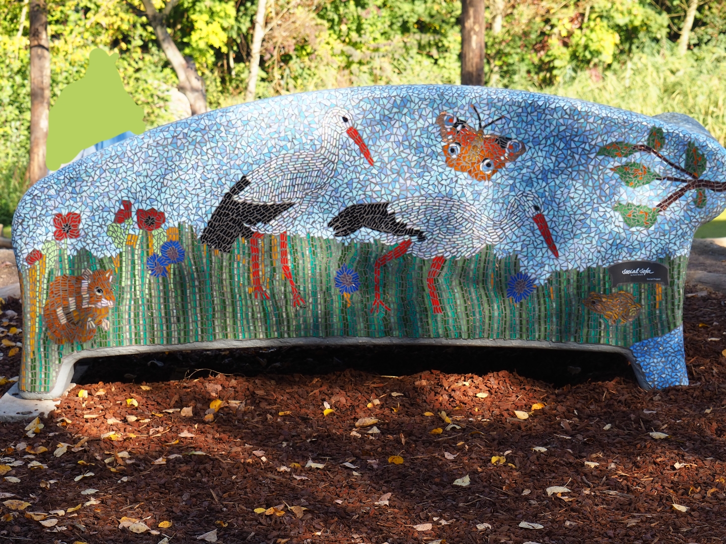 Mosaic bench (Oct 13th, 2018)