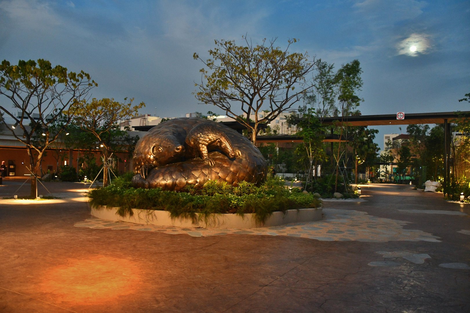 "Mother and Child" Pangolin Sculpture