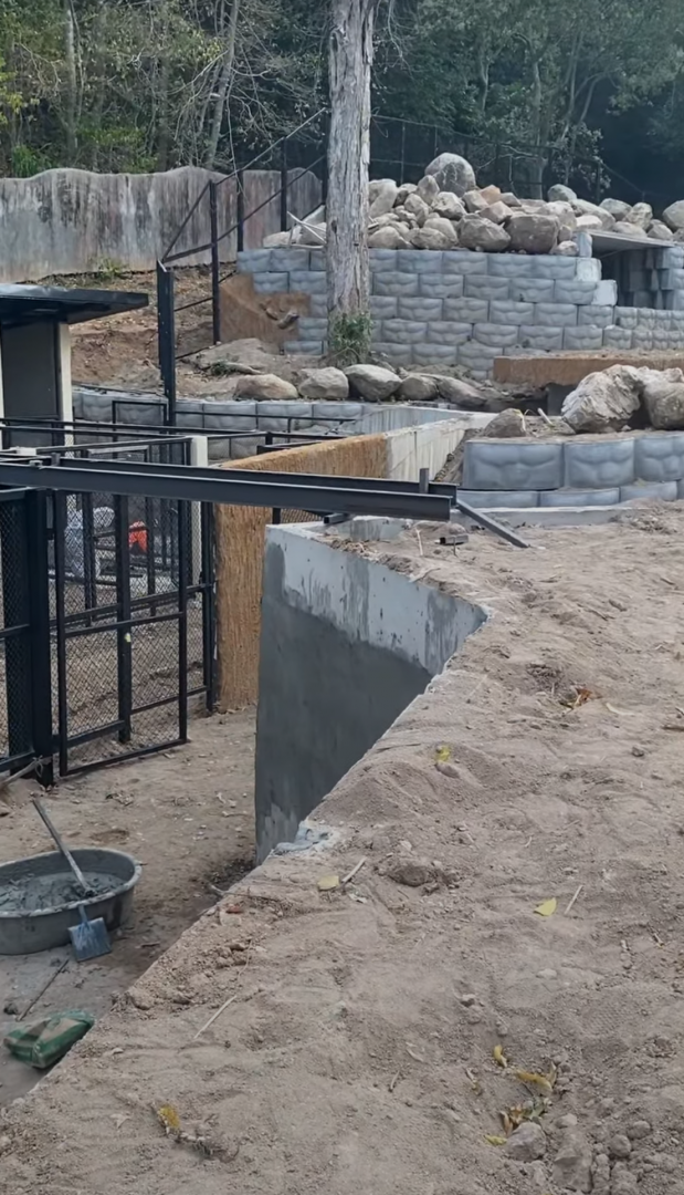 Mountain animal exibit construction open in 2025