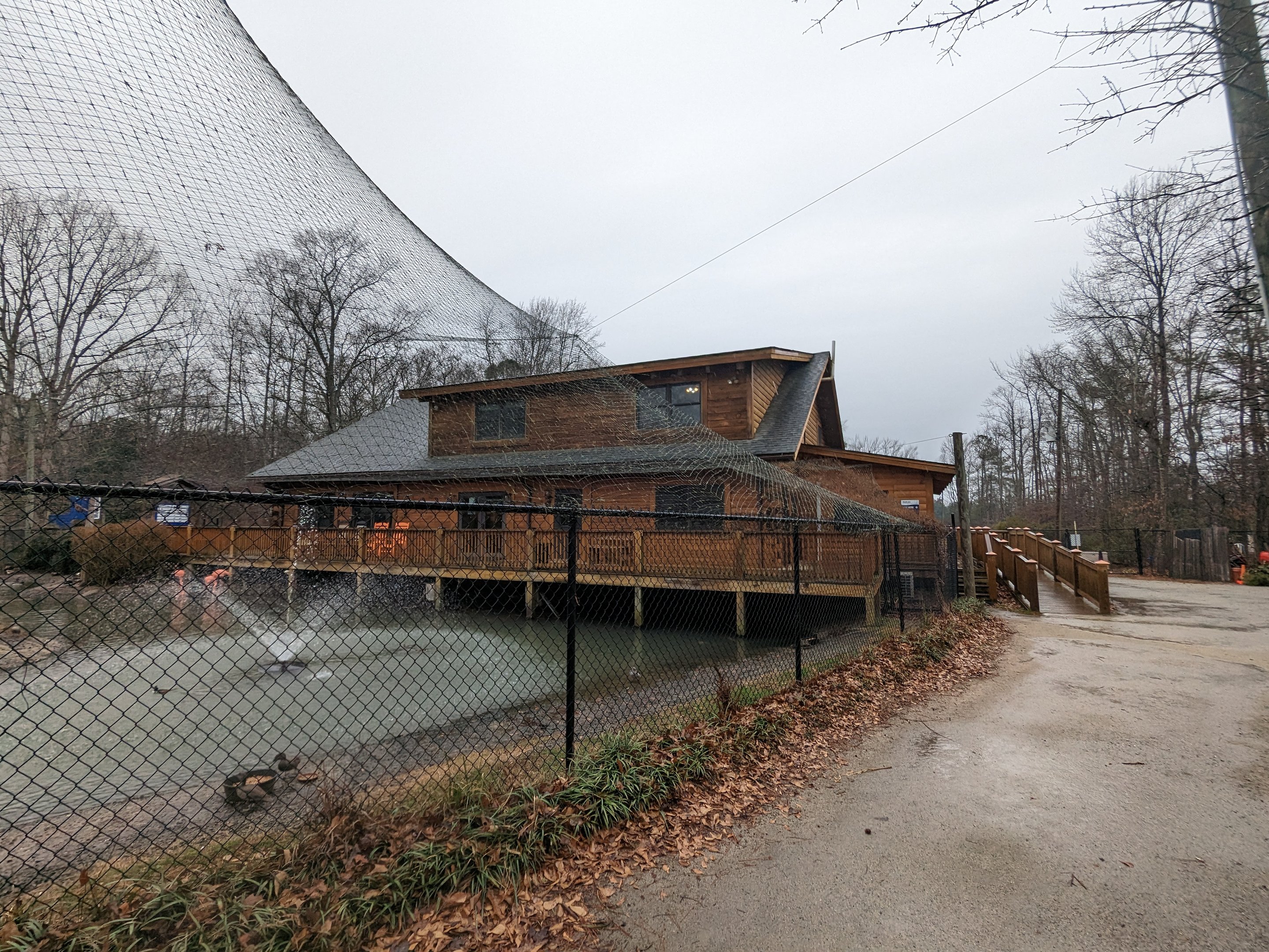 Multinational aviary and entrance building