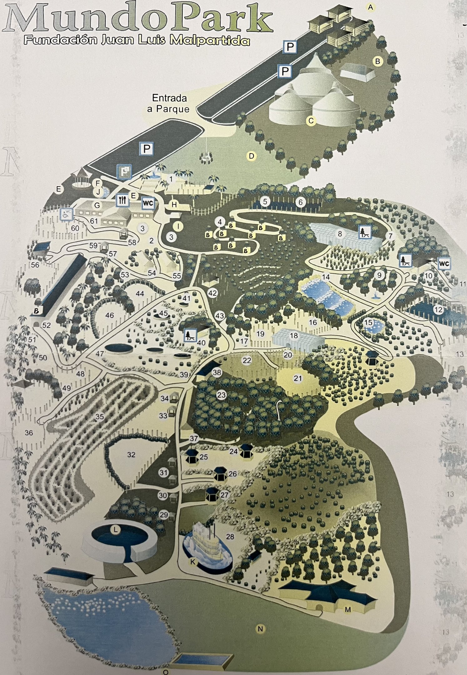 Mundo Park Zoo Map - 2013