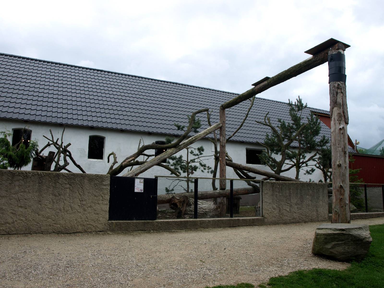 Munkholm Zoo - Coati exhibit