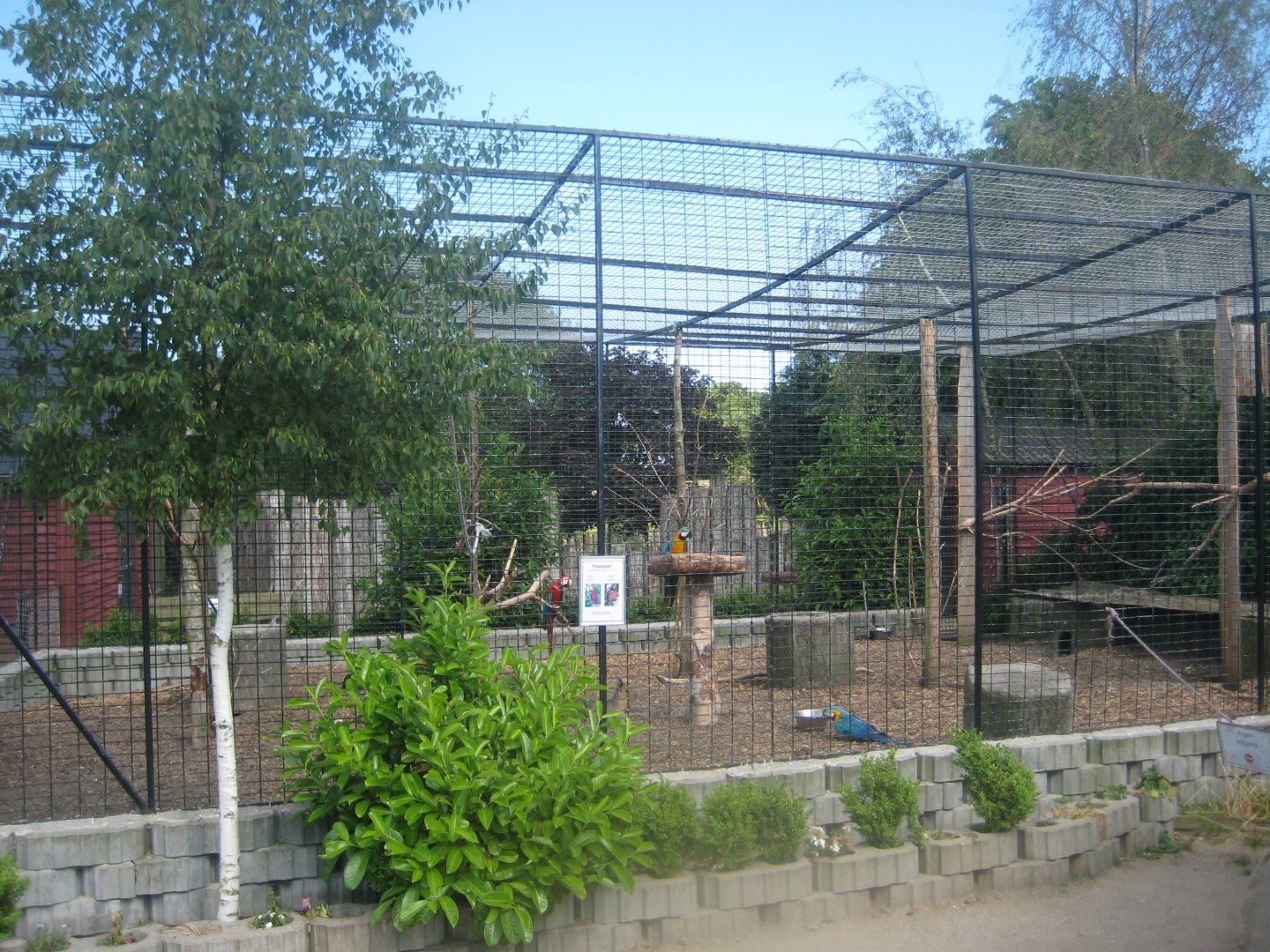 Munkholm Zoo - Macaw aviary