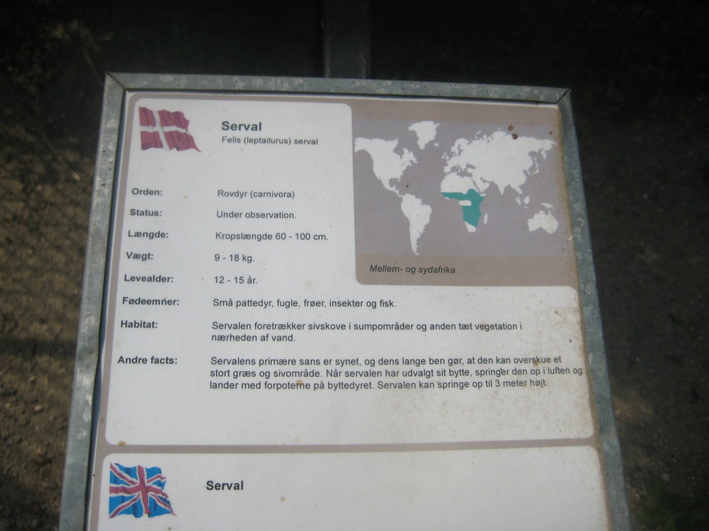 Munkholm Zoo - Signage example