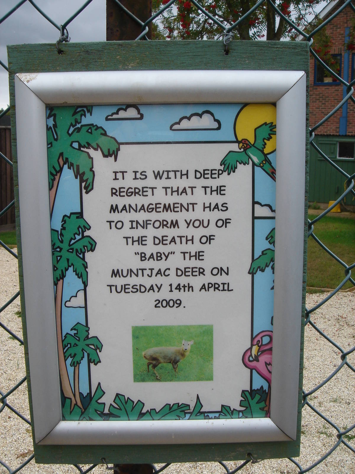 Muntjac Signage 2009