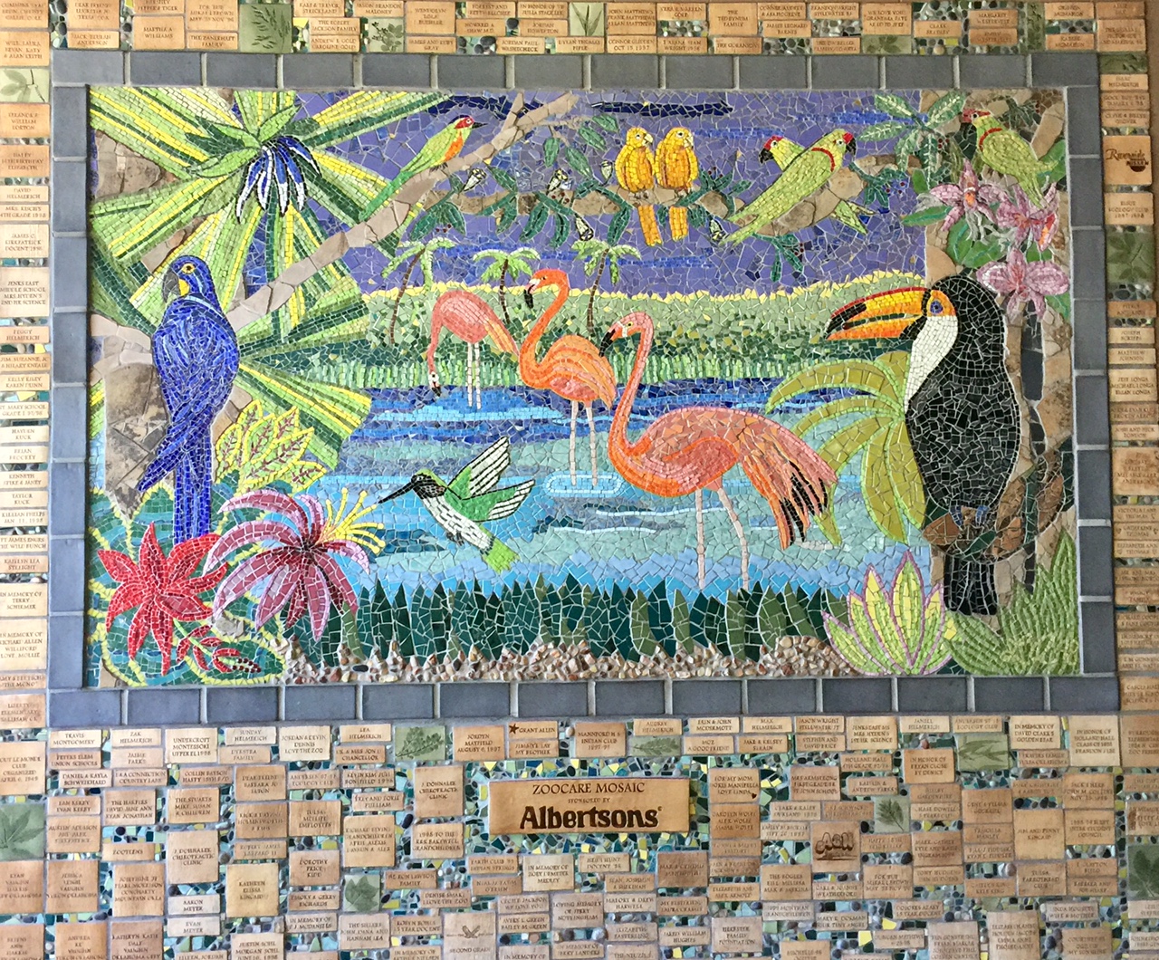 Mural at Conservation Center entrance