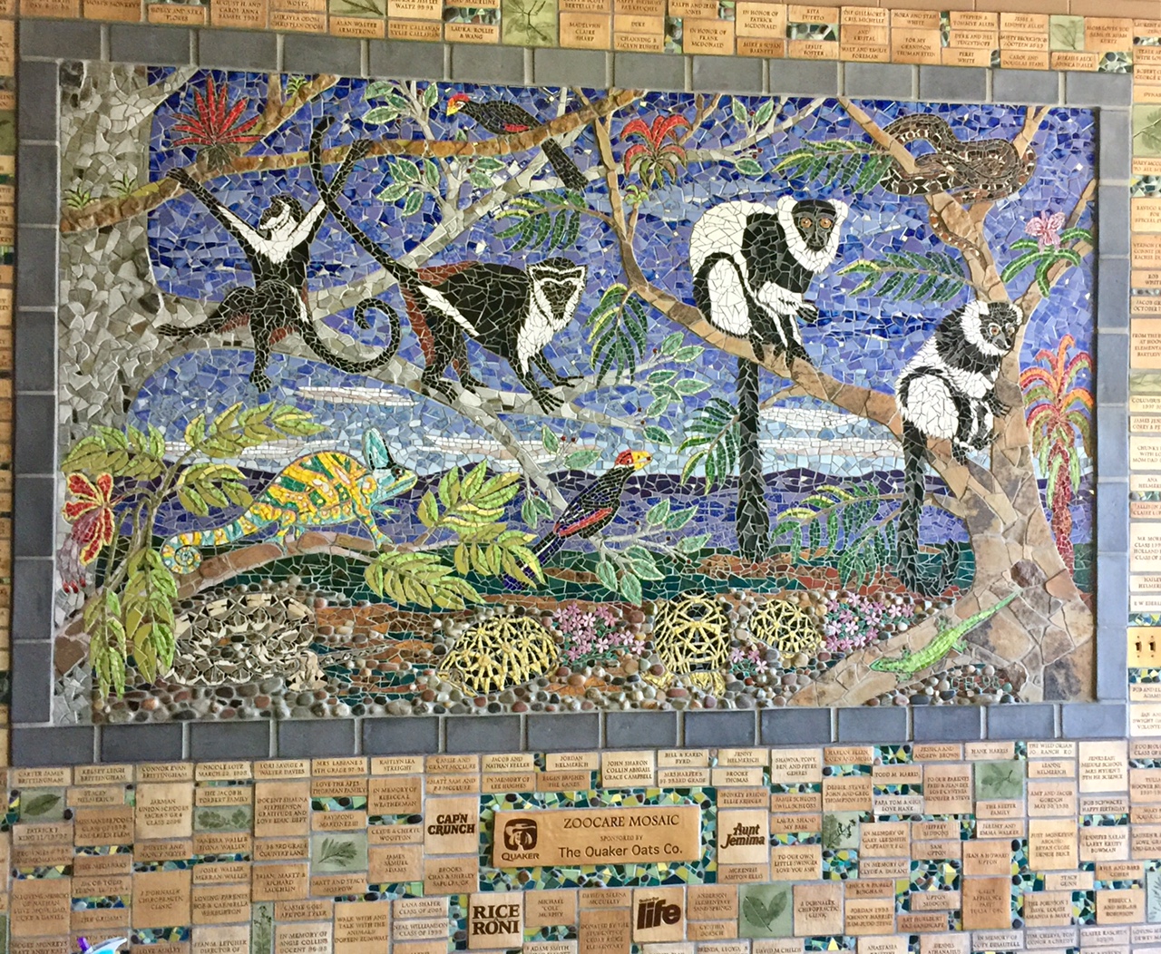 Mural at Conservation Center entrance