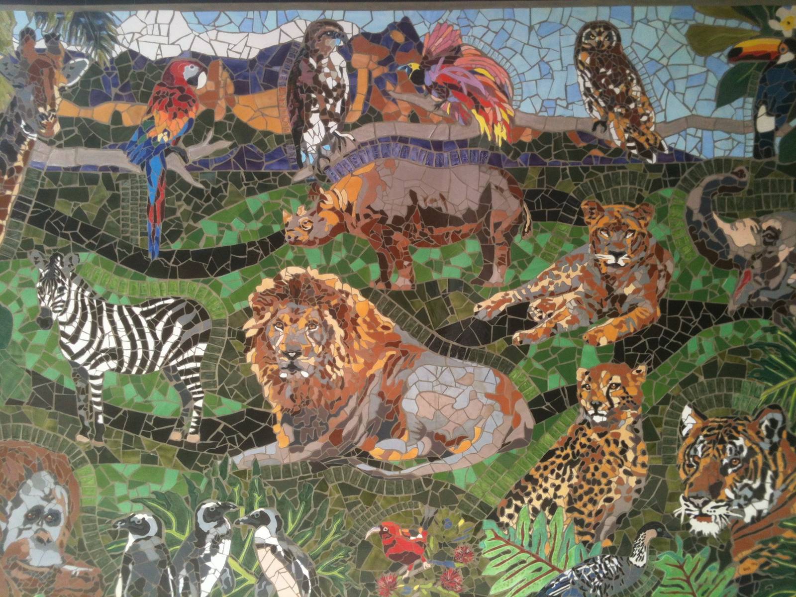 Mural at entry gate.