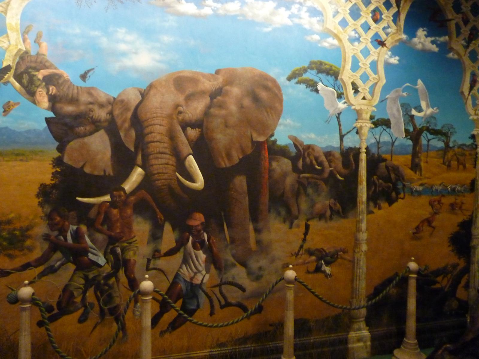 Mural in the Martin Jordan Room, Port Lympne Mansion