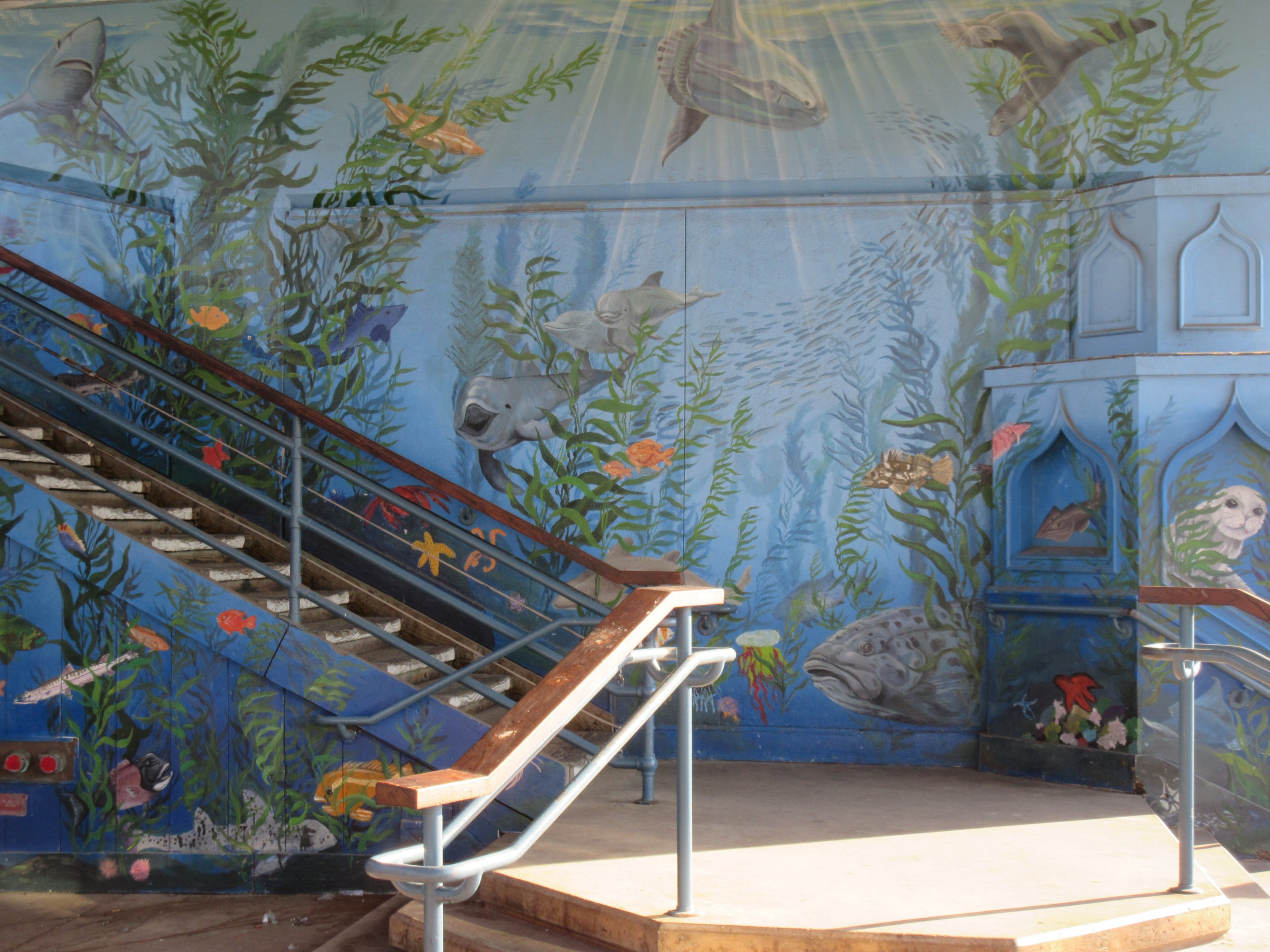 Mural (outside of the tiny aquarium)