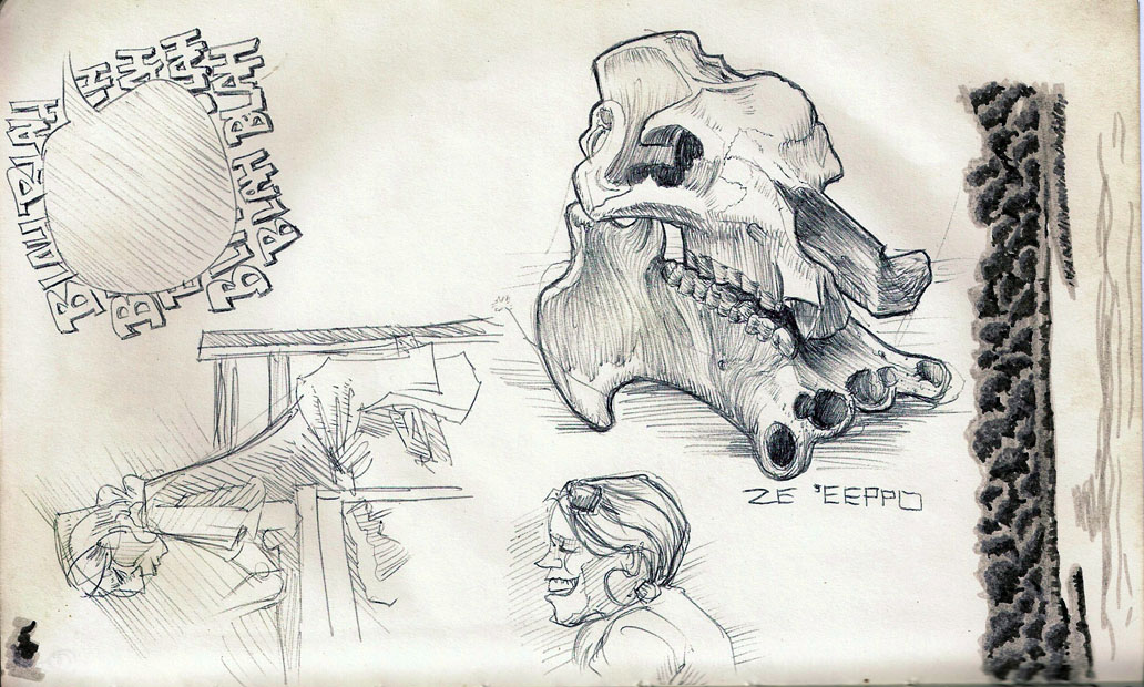 murchison falls sketchbook page