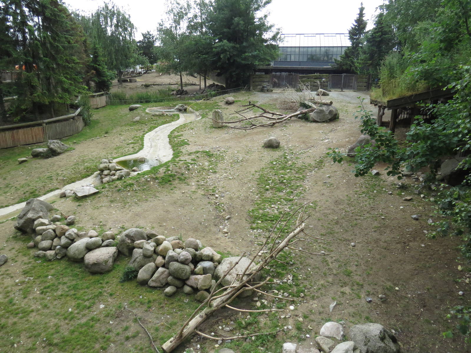 Musk ox enclosure, June 2015.