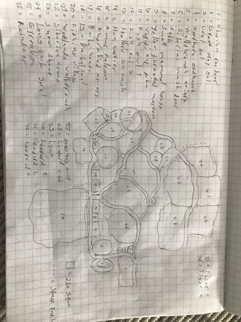 My fantasy zoo, Siberian wilderness map