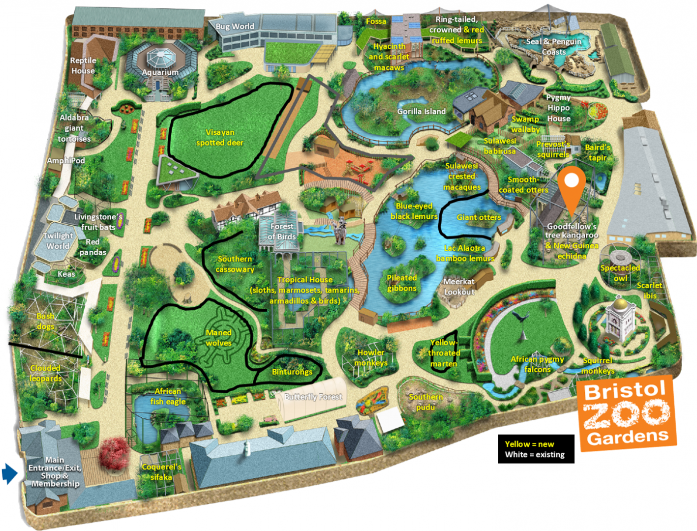 My Ideal Bristol Zoo Map