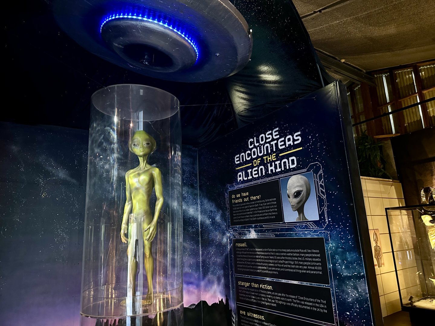 Mythic Creatures Hall - Alien Exhibit