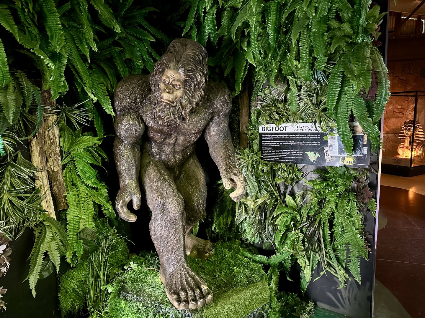Mythic Creatures Hall - Bigfoot Exhibit