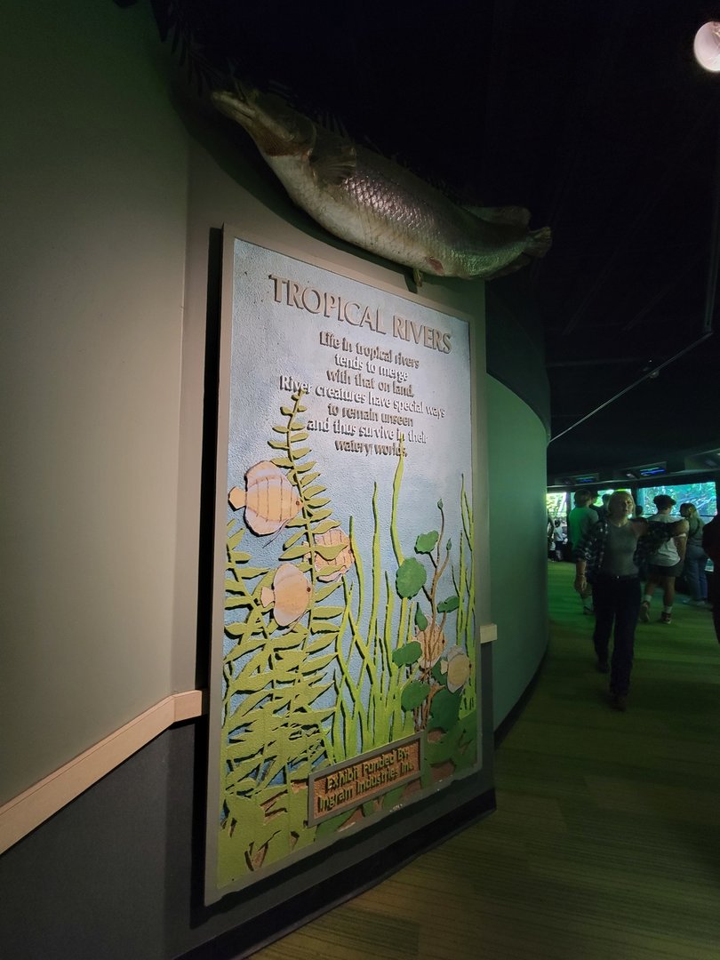Nashville Zoo 5/22 - Unseen New World, tropical rivers signage