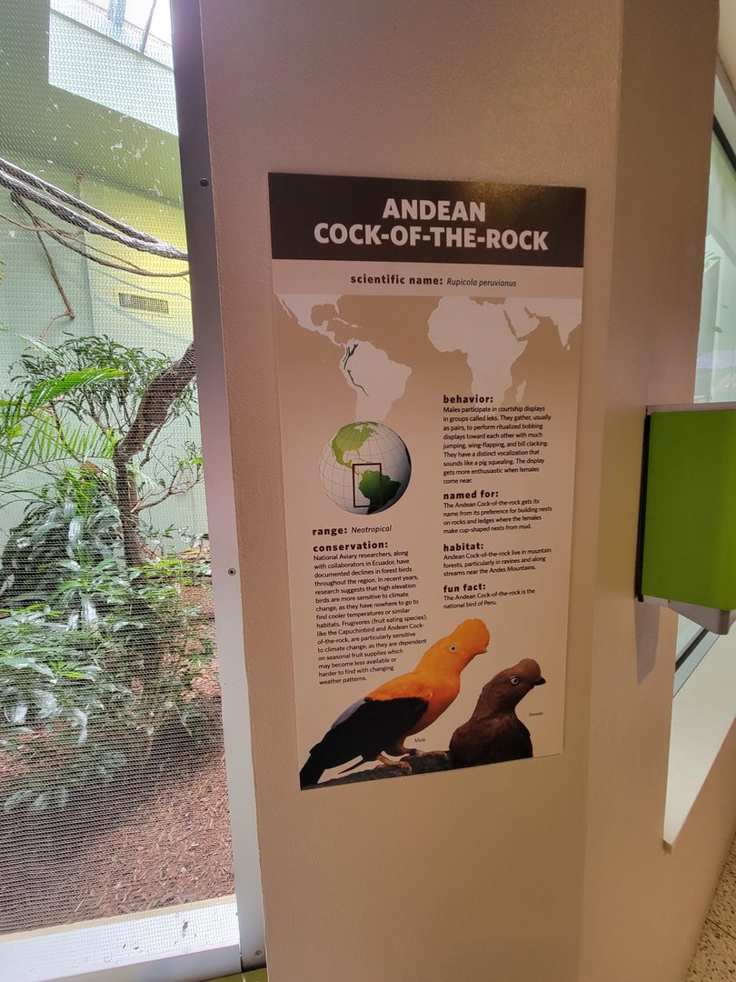 National Aviary - Canary's Call, large signage example