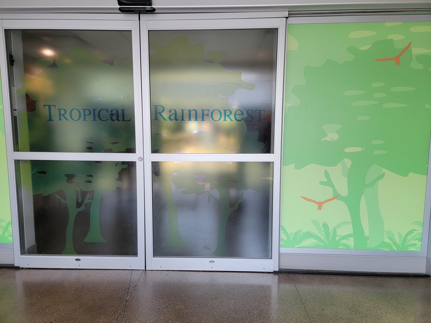 National Aviary - Tropical Rainforest, entrance