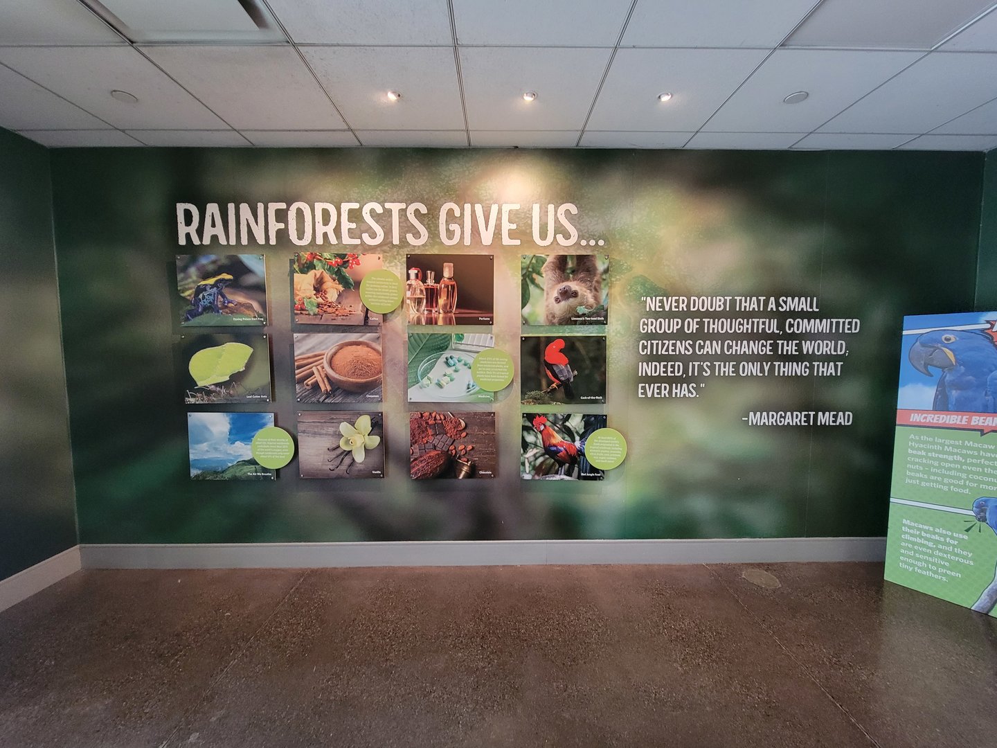 National Aviary - Tropical Rainforest, inside vestibule