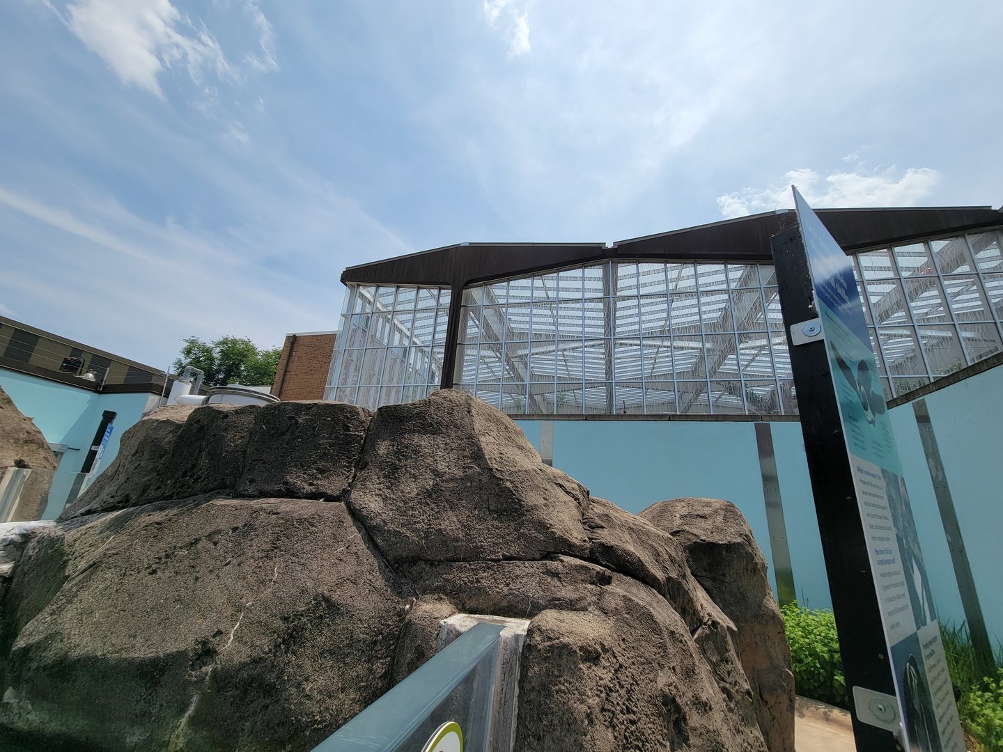 National Aviary - Wetlands windows seen from outside Penguin Point