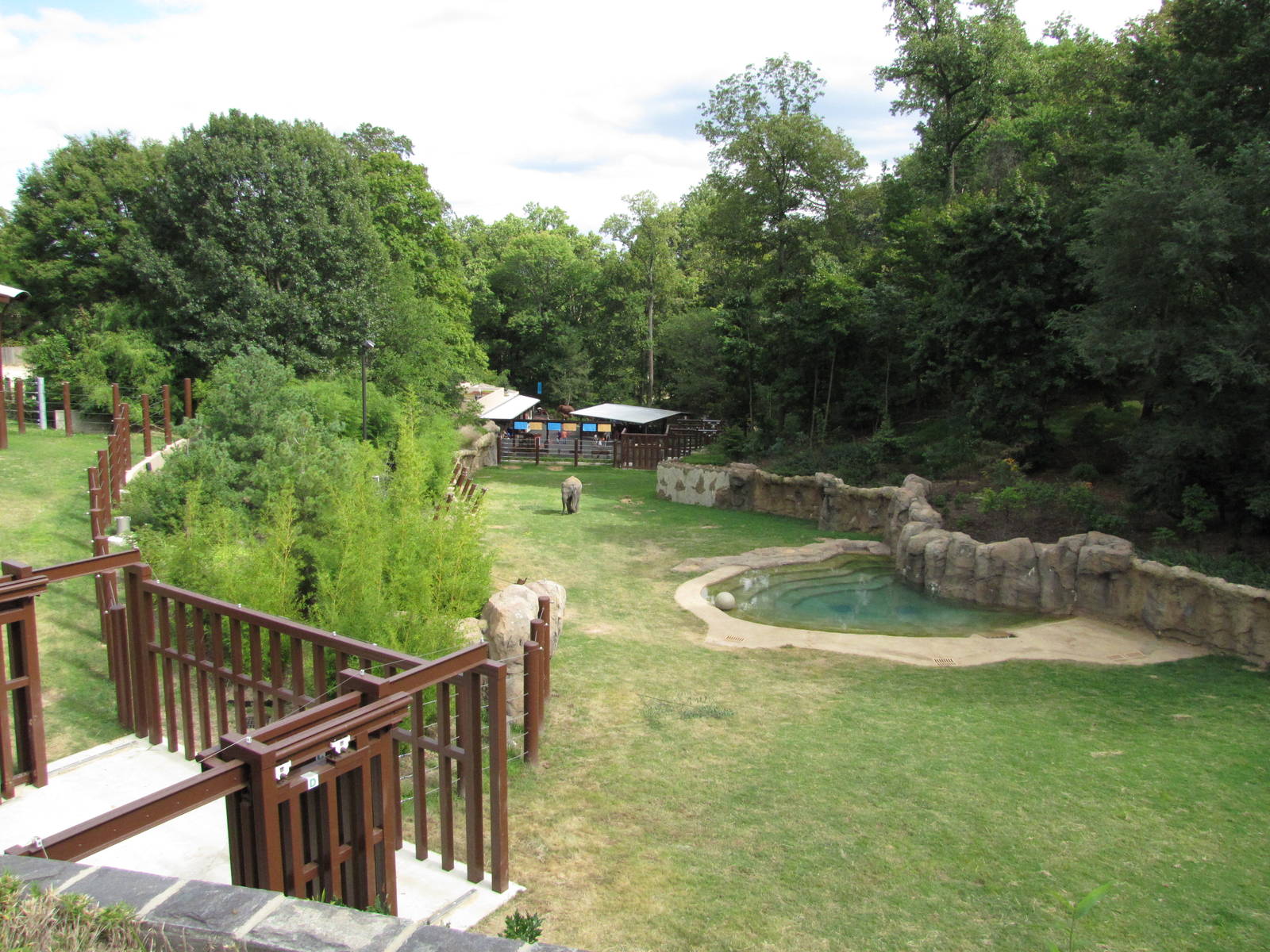 National Zoo 2010 - Elephant Trails exhibit seen from Asia Trail