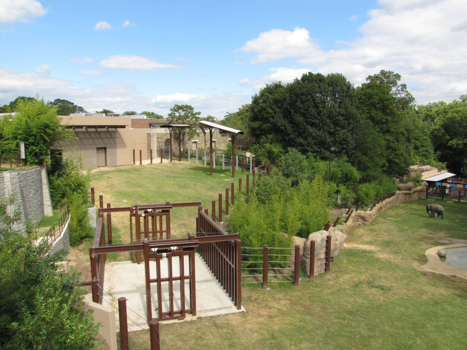 National Zoo 2010 - Elephant Trails exhibit seen from Asia Trail