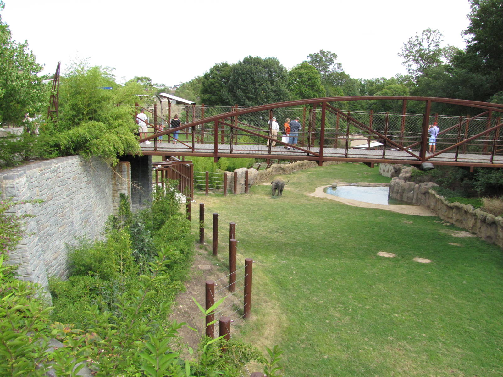 National Zoo 2010 - Elephant Trails exhibit seen from Asia Trail