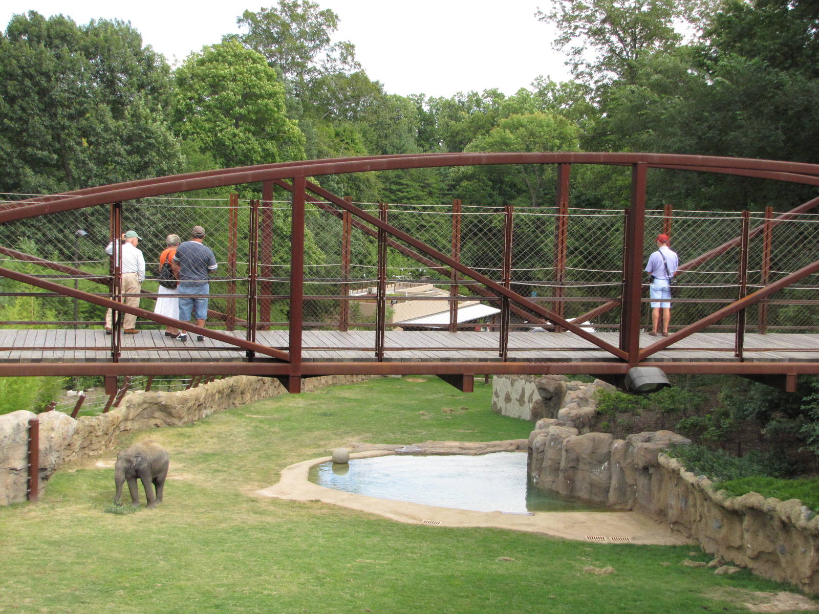 National Zoo 2010 - Elephant Trails exhibit seen from Asia Trail