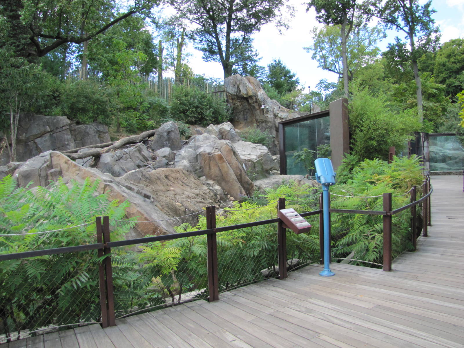 National Zoo 2010 - Front of Sloth Bear exhibit in Asia Trail