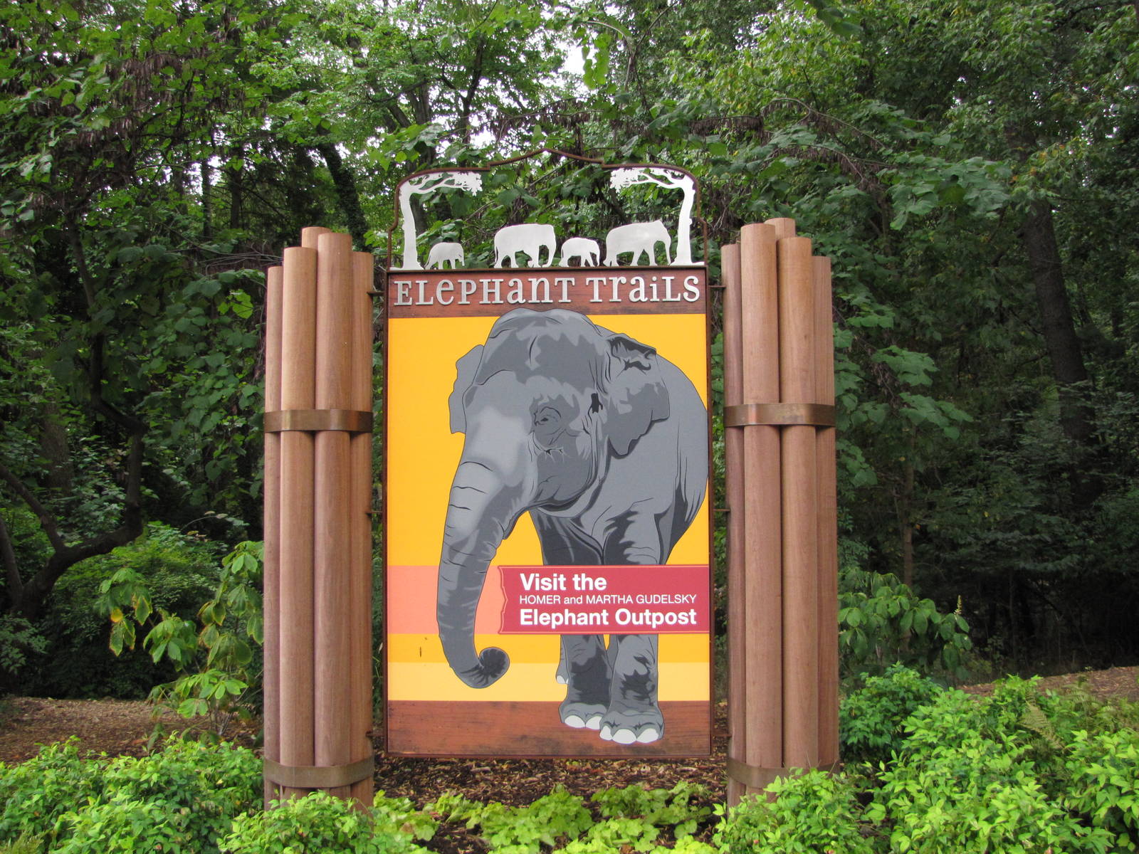 National Zoo 2010 - Signage in Elephant Trails
