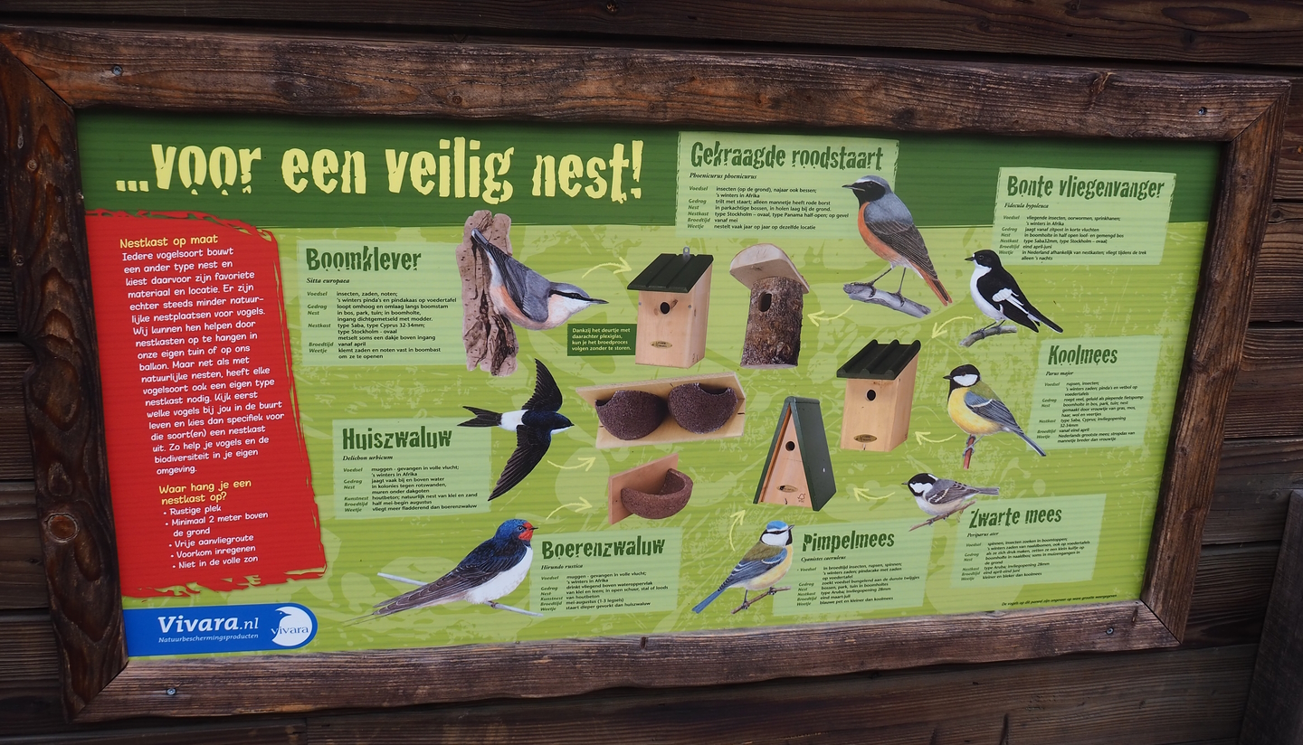 Native bird nests signage, 2022-08-20