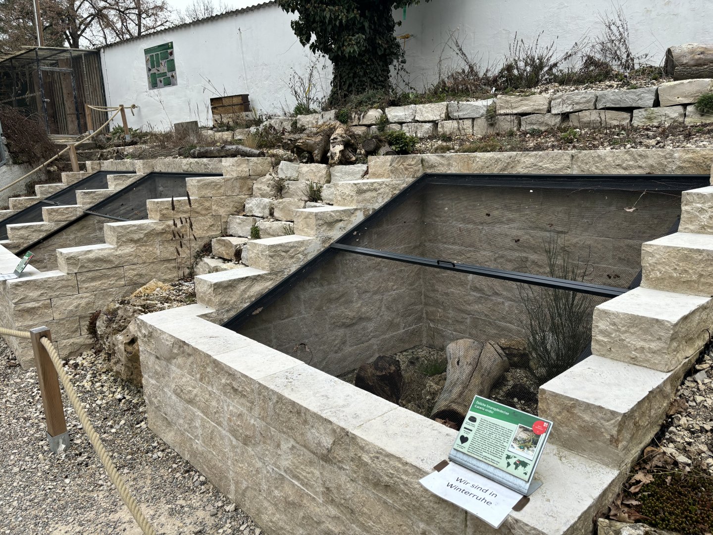 Native reptile enclosures at Zoo Wassertstern (Ingolstadt)